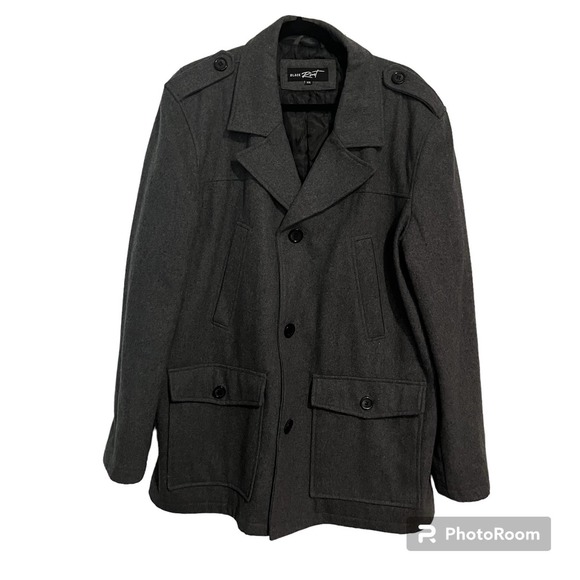 Black Rivet Jackets & Coats Black Rivet Gray Wool Blend Button